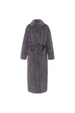 Reversible Krazy Kitten Coat - Steel