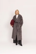 Reversible Krazy Kitten Coat - Steel - Image 2
