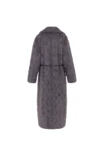 Reversible Krazy Kitten Coat - Steel - Image 3