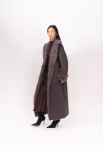 Reversible Krazy Kitten Coat - Steel - Image 5