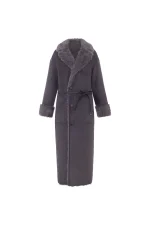Reversible Krazy Kitten Coat - Steel - Image 6