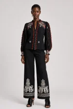 Gunnel Top - Onyx Black With Papyrus - Image 2