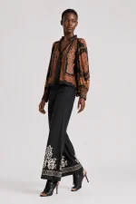 Isolde Top - Onyx Black With Rust - Image 2