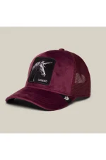 Baseball Cap Velour Legend Unicorn - Maroon - Image 5