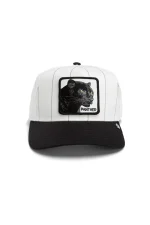 Baseball Cap Pinstripe Panther - White-Black - Image 2