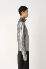 Laminated T-Shirt - Argento - Image 3