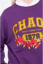 Old-School Sweater - Cotton - Purple - Image 3