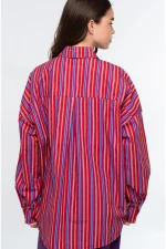 Regency Shirt - Cotton - Red - Image 2