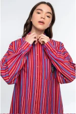 Regency Shirt - Cotton - Red - Image 4