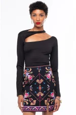 Oblique Top - Black
