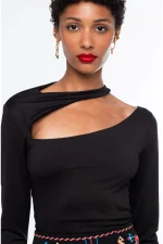 Oblique Top - Black - Image 3