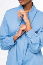 Posh Shirt - Cotton - Light Blue - Image 3