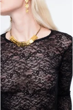 Vixen Top - Lace - Black - Image 3