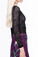 Vixen Top - Lace - Black - Image 5