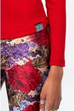Joy Top - Rib - Red - Image 3