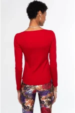 Joy Top - Rib - Red - Image 4