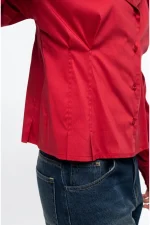 Emblem Shirt - Cotton - Bordeaux - Image 4