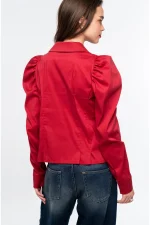 Emblem Shirt - Cotton - Bordeaux - Image 6