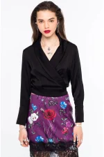 Moss Top - Viscose - Black