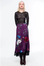 Violet Long Skirt - Jacquard