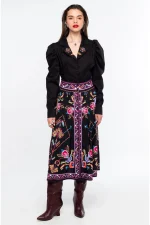 Emblem Midi Skirt