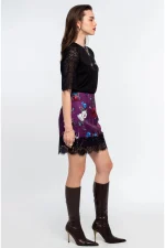 Violet Mini Skirt - Jacquard - Image 2