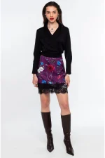 Violet Mini Skirt - Jacquard - Image 5