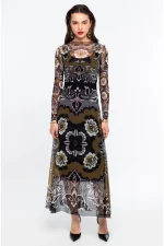 Bloom Long Dress - Mesh