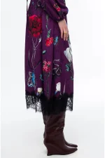 Violet Long Dress - Jacquard - Image 4