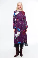 Violet Long Dress - Jacquard - Image 9