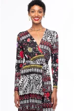 Flora Wrap Long Dress - Image 2