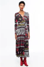 Flora Wrap Long Dress - Image 3