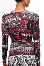 Flora Wrap Long Dress - Image 4