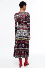 Flora Wrap Long Dress - Image 5