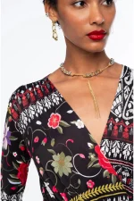 Flora Wrap Long Dress - Image 7
