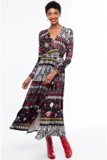 Flora Wrap Long Dress - Image 8
