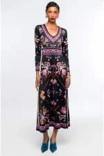 Emblem Long Dress