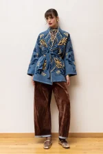 Kimono Jacket Nema 15206N613 - Blue