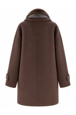 Coat Vicolo Tac0019 - Fondente - Image 2