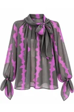 Shirt Vicolo Tac0371 - Nero/Viola