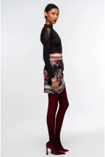 Imperial Mini Skirt - Velvet - Image 3